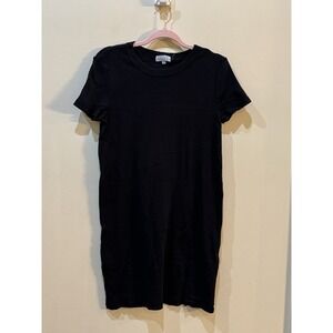 Micheal Stars Black‎ Crewneck T Shirt Dress Short Sleeve Size Medium